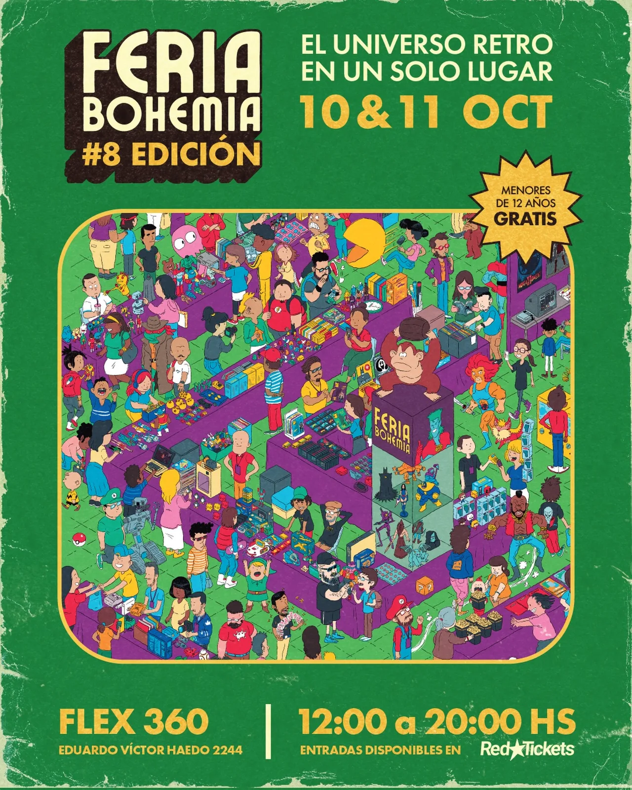 10 y 11 de Octubre, de 12hs a 20hs, en FLEX 360